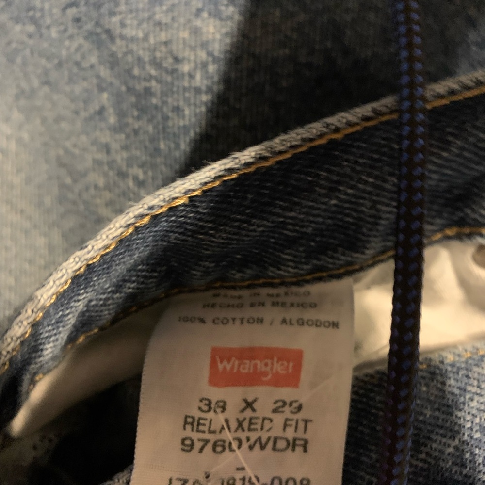 Wrangler Blue Denim Relaxed Fit Jeans